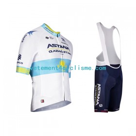 Homme Tenue Cycliste et Cuissard à Bretelles 2022 Astana Qazaqstan Team N002